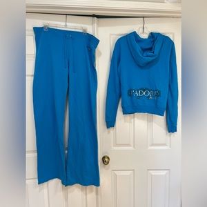 Juicy Couture Blue Track Pants and Hoodie Set